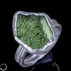Zeldzame natuurlijke transparante moldaviet 42,85 ct - 925, Verzamelen, Mineralen en Fossielen