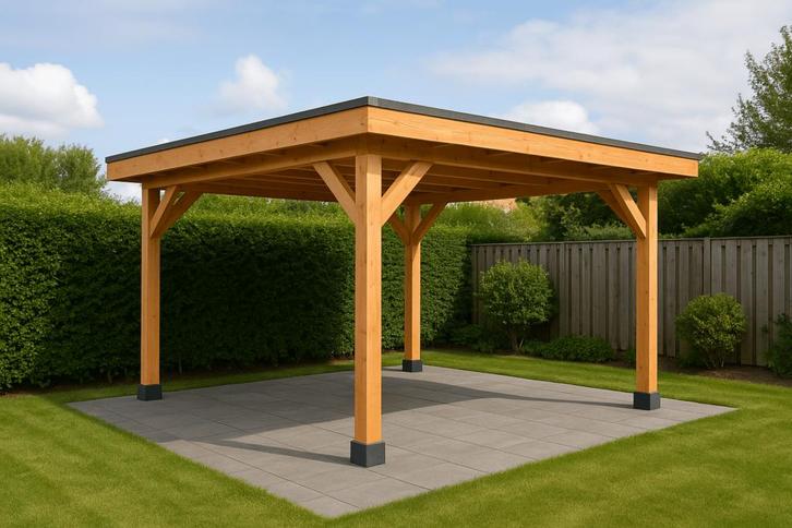 HBM Douglas Overkapping - aan huis of vrijstaand - 300x250, Tuin en Terras, Overkappingen, Nieuw, Ophalen of Verzenden