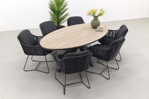 Taste Belmond / GI Edison 220x115 cm. - ovale tuinset, Tuin en Terras, Tuinsets en Loungesets, Tuinset, Nieuw, Rvs, Verzenden