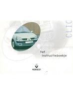 2001 RENAULT CLIO INSTRUCTIEBOEKJE NEDERLANDS, Auto diversen, Handleidingen en Instructieboekjes