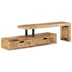 vidaXL Tv-meubel (118-200) x 30 x 40 cm massief hout mango, Huis en Inrichting, Verzenden, Nieuw, 200 cm of meer, Minder dan 100 cm