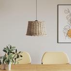 Plafondlampenkap 40x26 cm wicker bruin (Lampenkappen), Huis en Inrichting, Complete inboedels, Verzenden