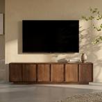 *WOONWINKEL* Japandi Tv-meubel Walnoot 160 Cm, Huis en Inrichting, Kasten | Televisiemeubels, Verzenden, Nieuw