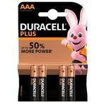 AAA batterij - Duracell - 4 stuks (Alkaline, 1.5 V), Verzenden, Nieuw