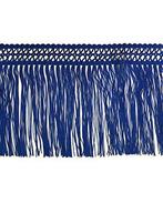 Franjeband Polyester Blauw 15 cm, Nieuw