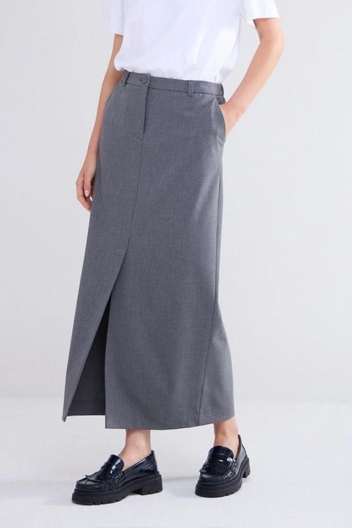 -35% Summum  Summum 6s1296-12072 skirt viscose blend stretch, Kleding | Dames, Rokken, Grijs, Nieuw, Verzenden