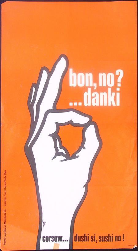 Poster met handgebaar (lijst optie, Posters) (Posters), Verzamelen, Posters, Nieuw, Overige onderwerpen, Met lijst, Verzenden