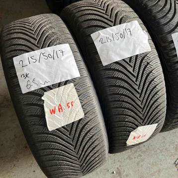 2 x Michelin Alpin 5 215-50-17 Winterbanden 6,5mm beschikbaar voor biedingen