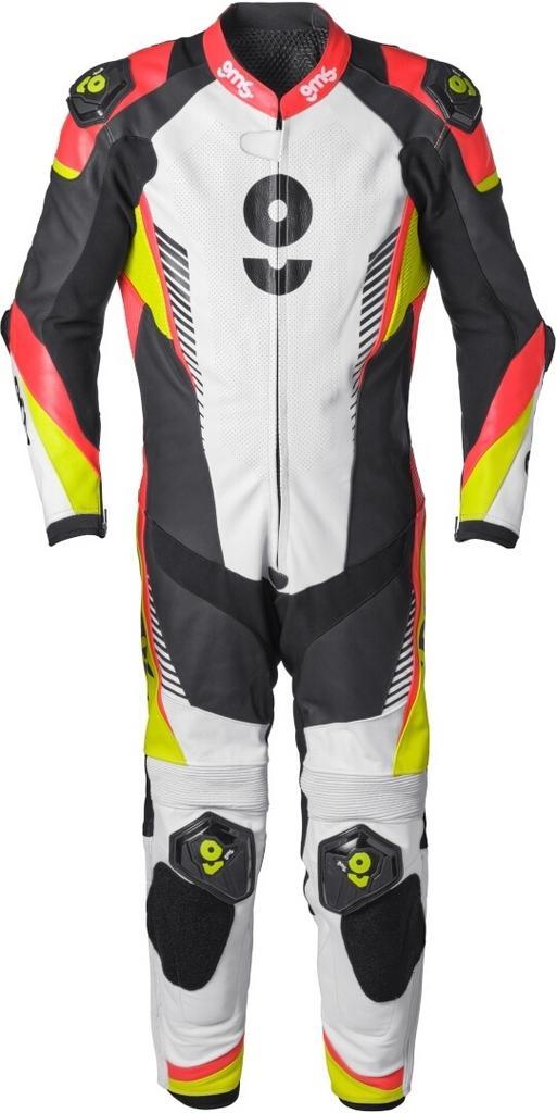 gms GRC-1 Zwart Rood Geel 1-Delig Motorpak, Motoren, Kleding | Motorkleding, Heren, Nieuw met kaartje, Overall, Verzenden