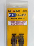 Peco N - SL-E383F - Modeltreinsporen (1) - Schaar rail kruis, Hobby en Vrije tijd, Nieuw