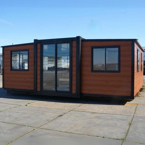 Uitklapbare Containerwoning van 37m² voor 2-4 Personen, Doe-het-zelf en Verbouw, Containers