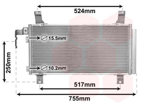 LUCHTCONDENSATOR VOOR MAZDA 6 2002-2007 GJ6A61480A, Auto-onderdelen, Airco en Verwarming, Nieuw, Ophalen of Verzenden