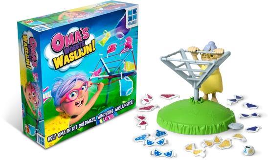 Omas Woeste Waslijn - Actiespel - Spelletjes voor Kinderen, Kinderen en Baby's, Speelgoed | Overig, Verzenden