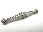 Broche - 18 karaat Platina, Witgoud - 0.80ct. tw. Diamant