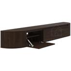 Aura curved TV-Meubel zwevend walnut 240 cm, Overige materialen, Nieuw, Ophalen of Verzenden, 200 cm of meer