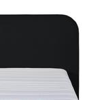 Mörgenn Bouclé Eenpersoons Boxspring Zwart 90x200, Verzenden, Nieuw, Zwart, Modern