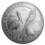 Barbados Caribbean Pelican - 1 oz 2020 (10.000 oplage), Verzenden, Midden-Amerika, Losse munt, Zilver