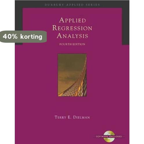 Applied Regression Analysis 9780534465483 Terry E. Dielman, Boeken, Overige Boeken, Gelezen, Verzenden