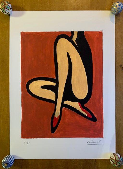 Bernard Villemot - Lithographie originale « Mademoiselle, Antiek en Kunst, Kunst | Tekeningen en Foto's