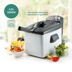 DOMO DO519FR Friteuse - 4,5L - Frituurpan - 3200W - Inox/Wit, Huis en Inrichting, Verzenden, Nieuw