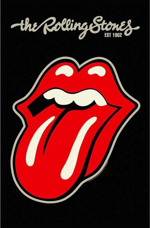 The Rolling Stones - Tongue - Textielposter off. merchandise, Verzamelen, Muziek, Artiesten en Beroemdheden, Poster, Artwork of Schilderij