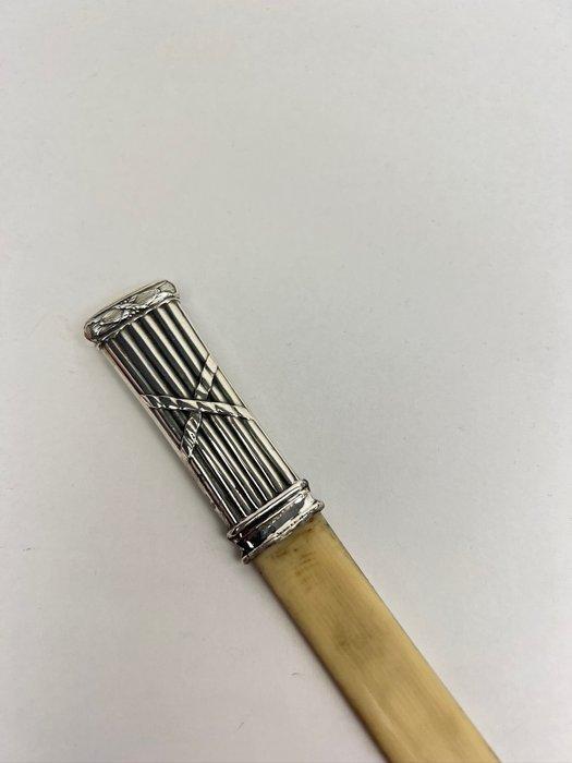 Briefopener - Boekenlegger - Zilver, Been, Antiek en Kunst, Antiek | Goud en Zilver