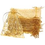 Fako Bijoux® - Organza Zakjes - 9x12cm - Krul Goud - 10, Diversen, Verzenden, Nieuw