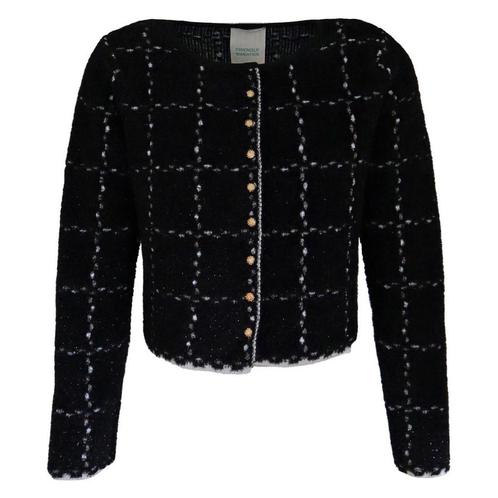 Friendly Sweater • zwart geruit vest • M, Kleding | Dames, Truien en Vesten, Zwart, Nieuw, Maat 38/40 (M), Verzenden
