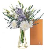 Kunst Bloemen en Gouden Houder - Elegant en Stijlvol, Verzenden, Nieuw