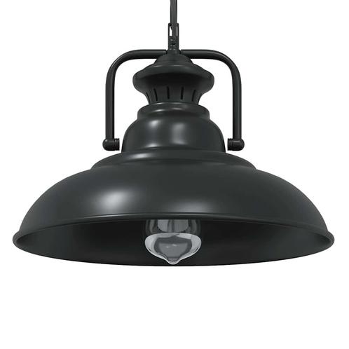 vidaXL Hanglamp E27 Ø 31 cm ijzer zwart, Huis en Inrichting, Lampen | Overige, Nieuw, Verzenden