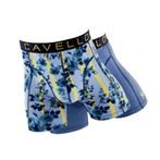 Cavello 2-pack boxershorts floral blauw (Ondergoed, Heren)