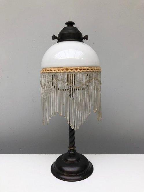 Bureaulamp - Opaline glas - Art Deco / Nouveau lamp, Antiek en Kunst, Curiosa en Brocante