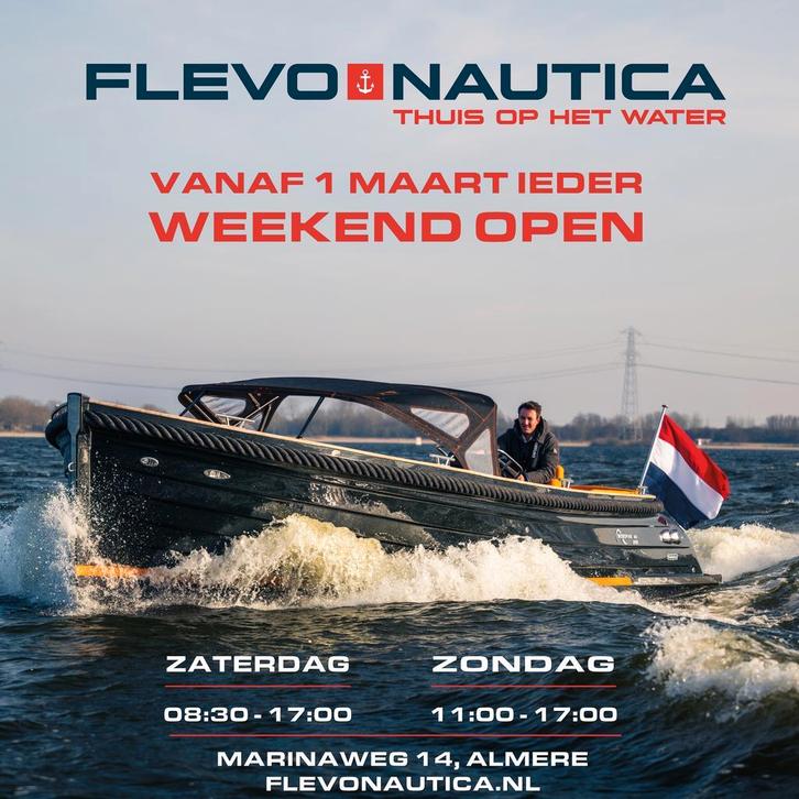 FLEVONAUTICA NU OOK OP ZONDAG OPEN!, Watersport en Boten, Sloepen, Nieuw