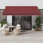 vidaXL Luifel handmatig uittrekbaar met LEDs 400x300 cm, Verzenden, Nieuw