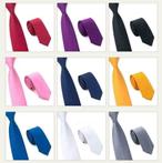 Skinny stropdassen verschillende kleuren - 100% zijde