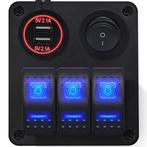 ProRide Schakelpaneel 12V voor Auto/Boot - USB Lader 2, Verzenden, Nieuw