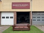Chesterfield klassiek bankstel cognac/bruin leren 3zit bank, Huis en Inrichting, Banken | Bankstellen, Design, Driepersoons, Zo goed als nieuw