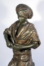 Louis Hottot (1829-1905) - sculptuur, homme à la pipe - 53
