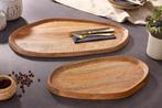 Set van 2 massieve dienbladen AMAZONAS 56 cm handgemaakt, Huis en Inrichting, Woonaccessoires | Vazen, Ophalen of Verzenden, Nieuw