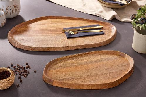 Set van 2 massieve dienbladen AMAZONAS 56 cm handgemaakt, Huis en Inrichting, Woonaccessoires | Vazen, Ophalen of Verzenden
