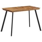 vidaXL Eettafel 120x62x76 cm massief teakhout, Verzenden, Nieuw