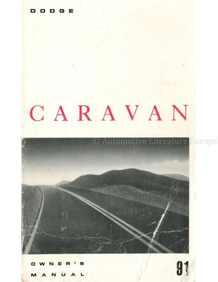 1991 DODGE CARAVAN INSTRUCTIEBOEKJE ENGELS (USA), Auto diversen, Handleidingen en Instructieboekjes