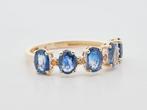 Zonder Minimumprijs - Ring 14 kt. - 2.50ct. tw. Saffier, Nieuw