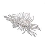 Broche Platina - 13.00ct. tw. - Modernistische vintage uit