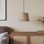 Plafondlampenkap 25x17 cm wicker bruin (Lampenkappen), Huis en Inrichting, Complete inboedels, Verzenden