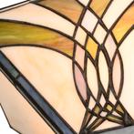 Tiffany wandlamp – Art Deco - Geometrisch – B 25 × H 14 cm, Verzenden, Nieuw