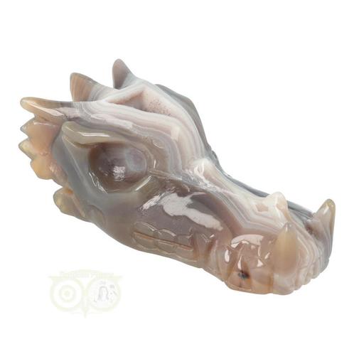 Agaat Geode Drakenschedel 344 gram, Sieraden, Tassen en Uiterlijk, Edelstenen, Nieuw, Verzenden