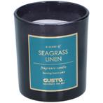 Lifetime Geurkaars - Zwart Glas - Seagrass Linen - Ø 7 x..., Ophalen of Verzenden, Nieuw
