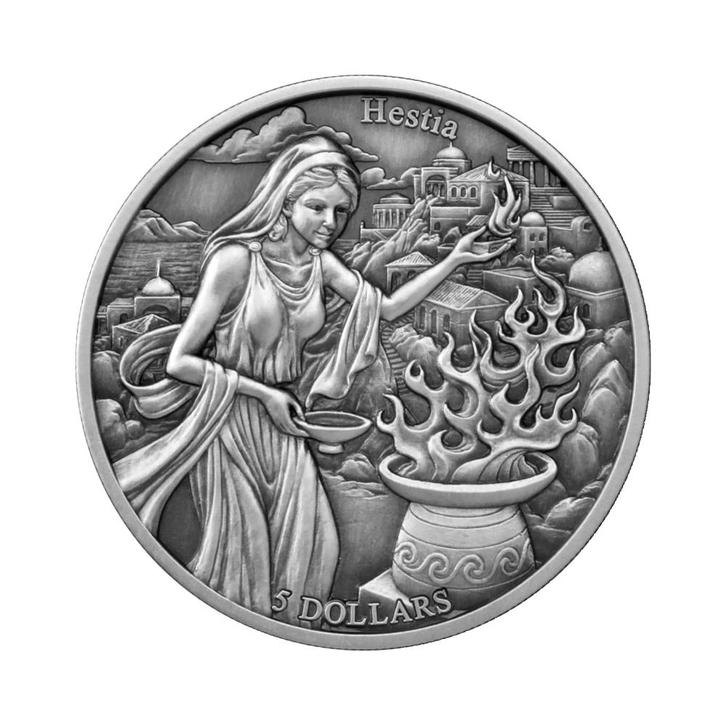 Zilveren munt de 12 olympiers in de dierenriem – Hestia vs, Postzegels en Munten, Edelmetalen en Baren, Verzenden