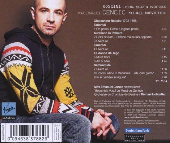 Max Emanuel Cencic - Rossini Arias - CD, Cd's en Dvd's, Cd's | Overige Cd's, Verzenden